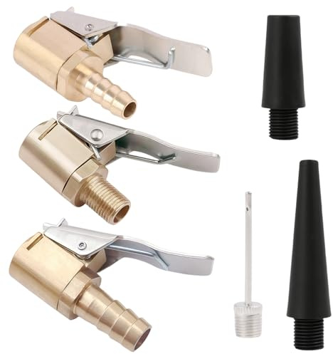 Multifunktionales Valve Adapter Set, Kompatibel mit Bosch EasyPump, adaptador de válvula de neumático de coche Passend für Autoreifen, compatible con todas las válvulas de neumáticos con rosca de