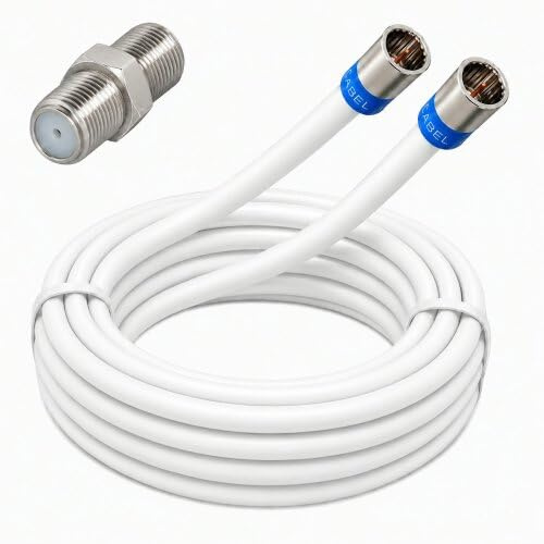 Vodafone Station Cable Router Netzwerk Anschlusskabel Deluxe Premium 8K Cabelcon Schnellstecker + Verbinder Weiss 5 Meter