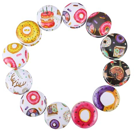 FIXOSHEE 12 Piezas Tarros de Lata Redondos para Velas DIY Recipientes Compactos Reutilizables para Hacer Velas Artesanales y Almacenamiento de Joyas Frascos Boticario Pequeños y Ligeros