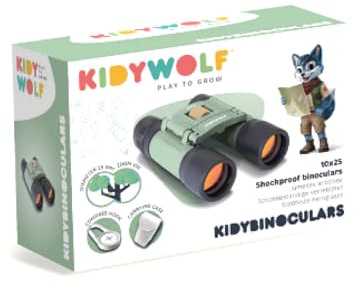 Binoculares para niños - Binoculares Verdes 10x25