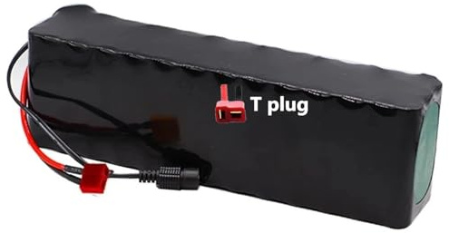 Batería Iones de Litio para Bicicleta Eléctrica de 48V 10Ah 13S2P E-Bike Pedelec Batería E-Bike Battery Pack con Cargador Y BMS para 200W 350W 500W 800W Motores T Plug,48V 10Ah