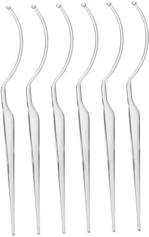 Cabilock 6 Stück Teiliges Wimpernhalter Transparenter Display Stick für Falsche Wimpern Wiederverwendbar und Praktisch Professionell für Kosmetikstudios und Beauty Salons Übersichtliche