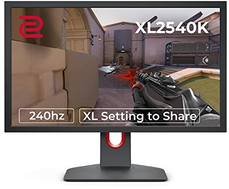 BenQ Zowie XL2540K 24.5 inch 240Hz Gaming Monitor | Smaller Base | Flexible Height & tilt Adjustment | XL Setting to Share | Customizable Quick Menu