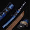 STARMS 53 cm Kurzes Bokken Aus Wengeholz, Samurai-Schwerter Aus Holz Mit Scheide, Handgefertigtes Katana Für Zuhause, Cosplay, Sammlung, Themenparty - Blau