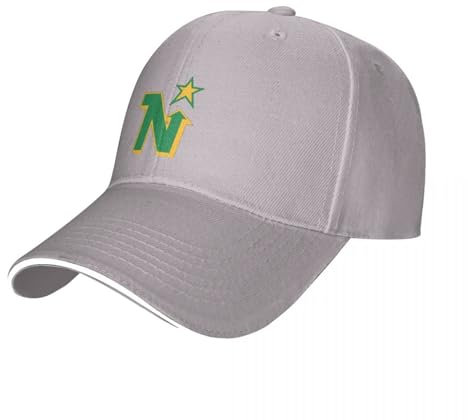QFLLQLFF Basecap Minnesota North Stars Vintage Hockey Vintage Logo Cap Baseball Cap Golf Damen Strand Visier Herren Geschenk