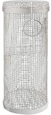 Diggtor 30 cm Barbacoa Rolling Grill Basket BBQ Net Tube Grill Basket BBQ Campfire Grid Family Travel Camping Picnic Ollas