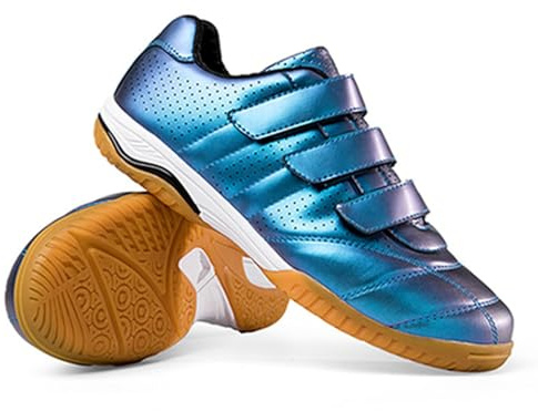 RJPzidK Scarpe da Scherma Professionali Uomo Donna Scarpe da Ginnastica da Scherma da Competizione Scarpe da Ginnastica Leggere Antiscivolo(Blue,35#)