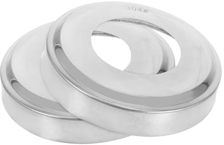 TOBBOMEY 2pièces Couvre-Main Acier pour Échelles De Piscine Lot de Plaques Escutcheons pour Et Garde- Résistantes à Et Applications
