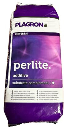 PLAGRON Perlite – Lockermittel für Erde & Substrate – Für bessere Belüftung & Drainage – Ideal für Pflanzenanzucht & Grow – Hochwertiges Pflanzgranulat (Perlite 10L)