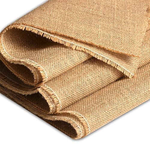 IPEA Tela in Juta Lurex con Filamenti Metallizzati color Oro – Dimensioni 150 x 120 cm – Made in Italy – Tessuto Iuta in Fibra Naturale per Decorazioni, Accessori, Feste, Creazioni, Natale, Fai da Te