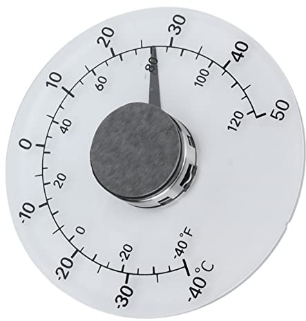 Ejoyous Fönstertermometer, Stick On Utomhustermometer med Transparent Design, Väderbeständig för Temperaturmätning Från -40F Till 122F för Hem och Trädgård