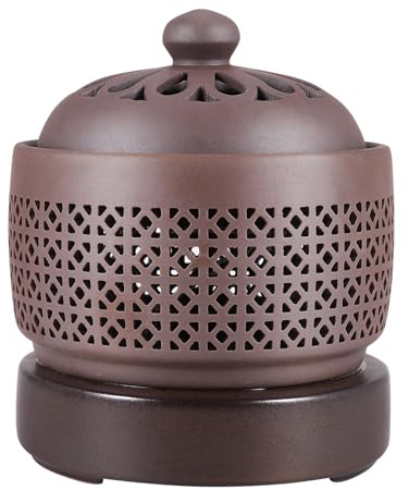 Smallterm Elettronica Aromaterapia Elettrico Incenso Bruciatore Olio Luce 220V Timing Temperatura Regolazione,S