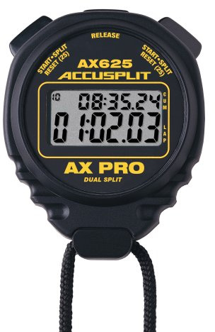 ACCUSPLIT AX625 PRO Cumulative/Lap Split Stopwatch, Black