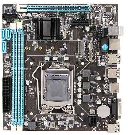 ASHATA H61 LGA 1155 Gaming ATX Motherboard for LGA1155 Socket I3 I5 I7, Dual Channel 8GB DDR3, VGA 100Mbps LAN, HDMI, PCIe 3.0 X16 Slot, PCIe X1, M.2 NVMe NGFF Slot, ASHATABKFRG4783X
