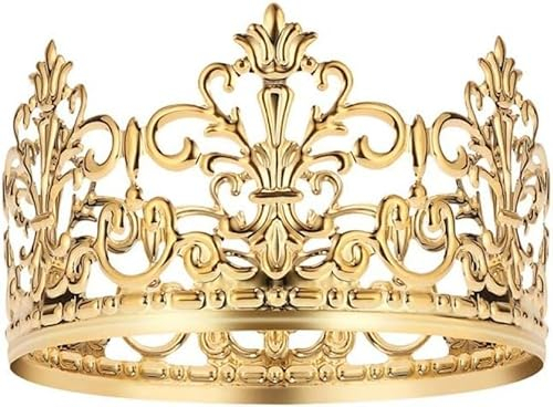 2 piezas corona decoración para tartas corona dorada para niños fiesta de cumpleaños vintage princesa corona pastel decoración para fiesta de boda baby shower para cumpleaños