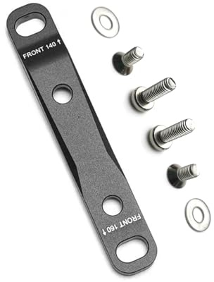 MIEBA Adattatore Staffa Pinza a Montaggio Piatto per Pinza a cremagliera Disco SRAM [Anteriore - 0F/20F (Anteriore 140/anteriore 160)] / [Posteriore - 20F (Posteriore 160)] (Front-0F/20F)
