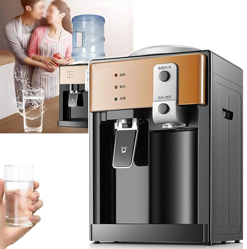 WHRAOY Dispensador De Agua Eléctrico, 3 En 1 (Temperatura Normal + Hielo + Agua Caliente), Calentamiento Rápido, Desmontaje Interno/Fácil De Limpiar, para Agua Embotellada De 5L /10L/20L,A