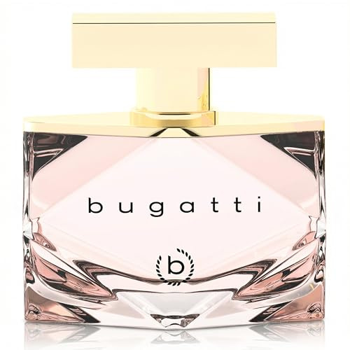 bugatti Bella fragranza rosa da donna, 60 ml, sensuale e femminile, Eau de Parfum da donna con elegante bottiglia, elegante combinazione di pesca, rosa, vaniglia e muschio, profumo da donna dolce e
