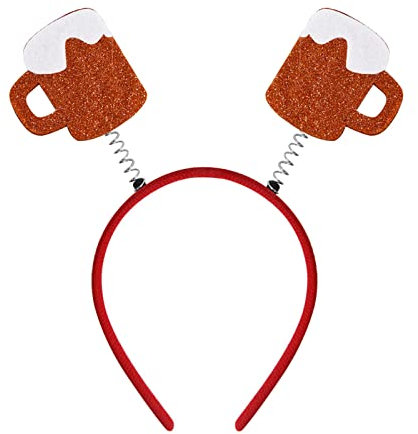 PLCPDM Widget Bière Bandeau Maquillage Cheveux Cerceau Barre Cadeaux Photo Accessoires Bière Bottes Barbe Saucisse Bandeau Oktoberfest Bandeau