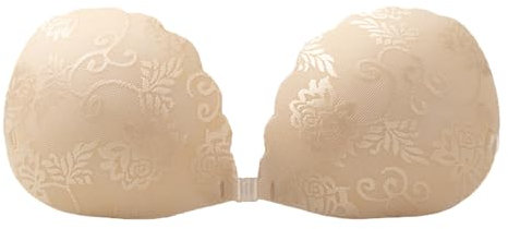 XFSRG Soutien Gorge adhésif sans Bretelles en Silicone Dos Nu Invisible Collant Levage des Seins Soutien-Gorge Push-up réutilisable pour Les Femmes(A)