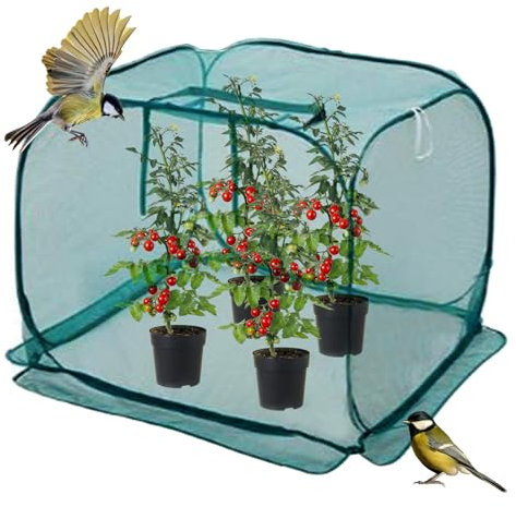 Cubiertas para Plantas de Exterior | Cubiertas Pantalla Grandes para Plantas | con Malla de Alambre de Acero Antiinsectos, Antipolvo, Antihielo y Antipájaros para Árboles Frutales, Arbustos de