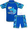 G-Kids Kinder Jungen Badeanzug Bademode Zweiteiliger UPF 50+ UV Schützend Schwimmanzug, Blau, 140/146