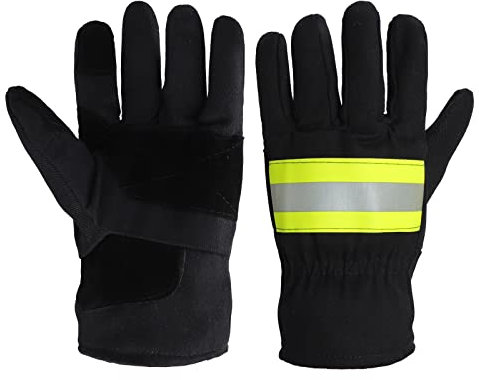Guanti antifuoco guanti da combattimento incendio, guanti di sicurezza in gomma ignifuga, guanti di protezione calore, antiscivolo, guanti da giardinaggio uomo e donna per saldatore pompiere