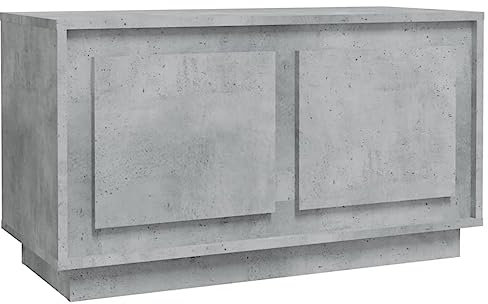 vidaXL Mobile Porta TV Grigio Cemento 80x35x45 cm in Legno Multistrato