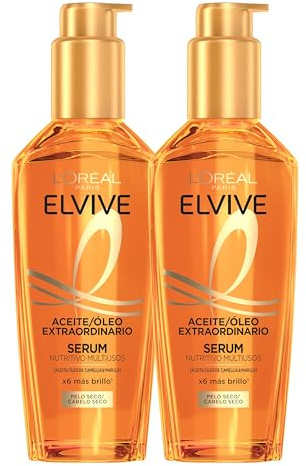 L'Oréal Paris Elvive Olio Straordinario Trattamento Sublimatore Capelli Capelli Capelli Secchi Confezione 2x 100 ml