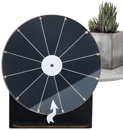 Ruota della Spinner | 28 cm Roulette Ruota in Legno | Accessorio per la Serata del Gioco per Adulti e Adolescenti, organizzatore di Feste, Classi, ricompense, Feste di Famiglia