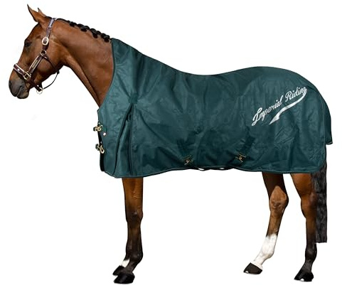 Imperial Riding IRH Super-Dry Couverture d'été, 600D imperméable et Respirante (3000 mm/3000 MVP), Doublure en Coton, col Haut, Sangles croisées et Rabat de Queue, Couverture pour Cheval, été et