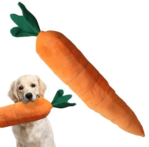 Carrot Dog Rope Chew Toys – Natural Rubber Milk Flavor, Indestructible Wishbone Dog Chew Toy For Aggressive Chewers For Bored Animals Small Large Breeds Indoor Outdoor Living Room Balcony Yard Garden