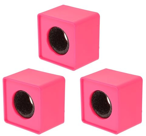 CALLARON 3pcs Plastic Square Cube Microphone Flag Station for Tv Station and Press Event, Reusable Mic Flag with Large Logo Display for Hosts and Reporters