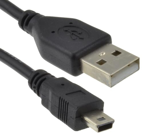 kenable USB 2,0 24AWG Hi-Speed A Zum mini-B 5 Polig Kabel Strom & Daten Anschlusskabel 5 m [5 Meter/5m]