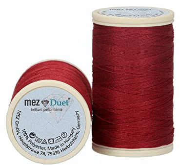 MEZ Duet Stärke 100 4646100-09183 rot Nähgarn, 100 % Polyester, 200m