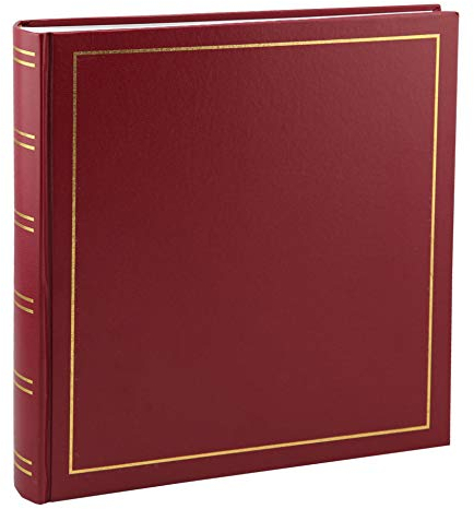 Tradition Fotoalbum in 30x30 cm 100 Seiten Jumbo Fotoalbum Buchalbum: Farbe: Rot