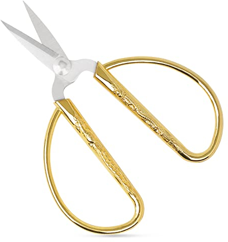 KUONIIY Kleine Schere, Spitz, Superscharf,Ppräzise Schneidend, zum Sticken Geeignet, Handarbeiten, zum Eckschneiden Geeignet, Schmaler Raum