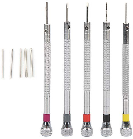 Skruvmejsel bit set klocka reparationsverktyg 0 , 8 1 , 6 mm hållbara spår demontering verktyg legering stål klocka glasögon reparation för telefon laptop reparation
