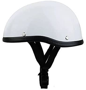 BGMKE Casque À Visage Ouvert Retro Casque Moto Bols,Casque Moto Jet ECE Homologué Homme Et Femme Vintage Demi Coquille Casque pour Toutes Les Saisons Scooter Chopper Demi-Casque De Moto