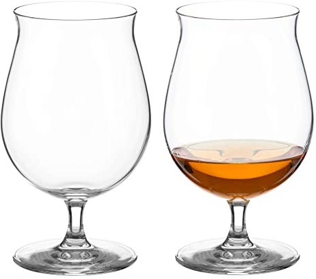 DIAMANTE All Rounder Glasses - Set of 2 All Purpose Versatile Glasses for Gin, Wine, Craft Beer, Ale, IPA, Cocktails and Soft Drinks
