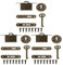 ECSiNG 3 Sets Cerradura de Gabinete Exquisita Cerradura Decorativa para Joyero con Llaves Y Tornillos Cerradura de Caja de Madera Vintage Caja para Muebles Cerradura Aleación de Zinc Bronce Antiguo