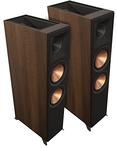 Klipsch RP-8060FA II Pair of Floorstanding Speakers, Walnut