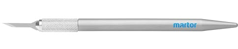 MARTOR Bisturi GRAFIX con lama intercambiabile, coltello cutter, coltello per artigianato, per tagliare pellicole, tessuti, pile, feltro, cartone, nastro adesivo per mancini e destrorsi