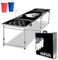 TANYEAR Beer Pong Tisch Set Bierpongtisch Höhenverstellbar Klappbarer Table für Wurfspiele Partyspiele Trinkspiele inkl. 5 Bälle und 100 Bechern Bierpong Tische Set