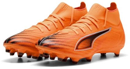 Puma Unisex Ultra 6 Match+ Fg/Ag Fußballschuh, Heat Fire Puma schwarz Leuchtend rot, 47 EU