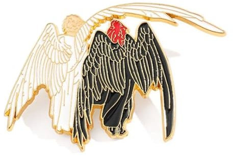 Ceeyoll Ange et Démon Métal Broche Accessoires Pour Vêtements, en émail Pour Foulards, Costumes, Cols et Autres Vêtements