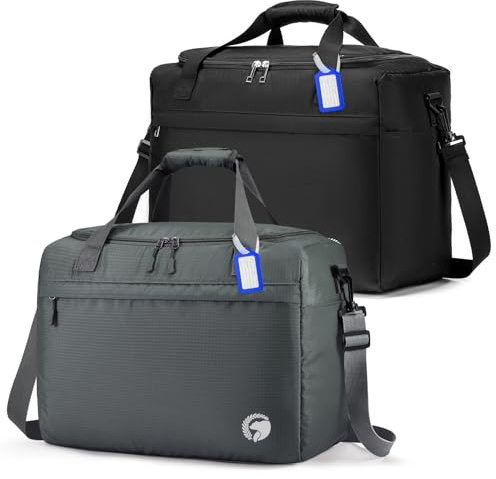 BAGZY Ryanair Handgepäck 40x30x20 Reisetasche 40x20x30 Wizz Air Sporttasche 25L Wasserdicht Handgepäck Tasche für Flugzeug Carry on Luggage Cabin Bag für Weekender Hospital Sport Camping Herren Damen