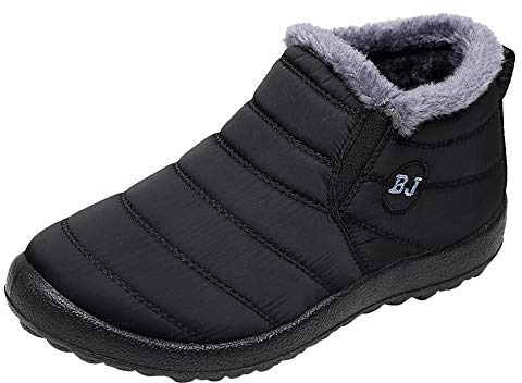 Scarpe invernali da donna imbottite, stivali invernali da donna impermeabili, scarpe da neve, stivaletti corti, stivali invernali caldi antiscivolo, stivali termici, stivaletti, stivali senza lacci