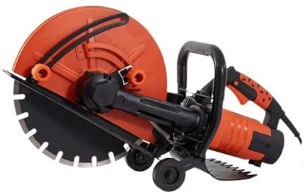 Electric Concrete Saw Circular Saw Cutter Adjustable Cutting Depth Wet Disk Cutter Includes Water Line(2800w14in5in)