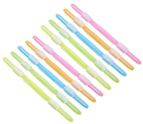 10pcs Plastic Loose Leaf Binder Clips, Sturdy Paper Fasteners for Binder, Prong Paper Fasteners for Document Binding, Paper Binder Organizing and Filing, Suitable for Office School & Home Use